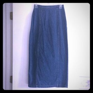 Vintage denim skirt